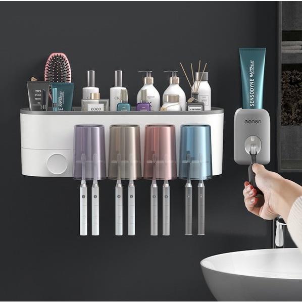 Đánh Giá Kệ Treo Bàn Chải OENON OE041 Dán Tường Kèm Cốc & Nhả Kem Tự Động
