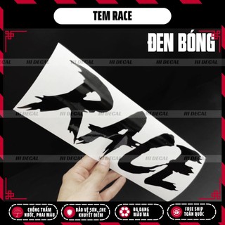 Tem Race Phản Quang sticker dán xe cho mọi dòng xe | TMN-H008 | Decal cao cấp chống nước, chống phai màu