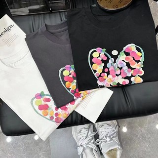 HIIXIIVI Áo Thun 100% Cotton Tay Ngắn Dáng Rộng In Họa Tiết Plus Size 5XL Thời Trang Cho Nam Và Nữ