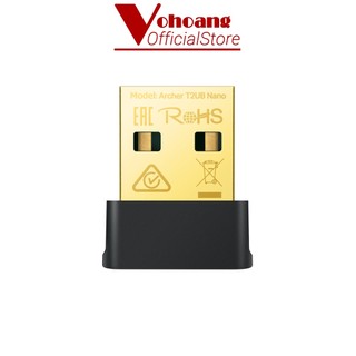 Bộ chuyển đổi USB WiFi TP-LINK Archer T2UB Nano Bluetooth 4.2 AC600 Bảo hành 2 năm - Hàng Chính Hãng