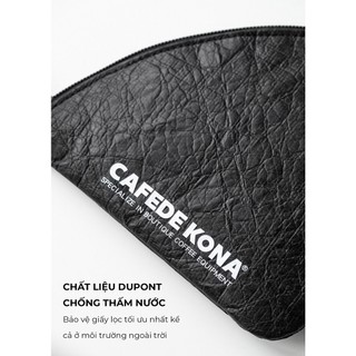 [VOLCANO] Túi da đựng giấy lọc cà phê CAFEDE KONA