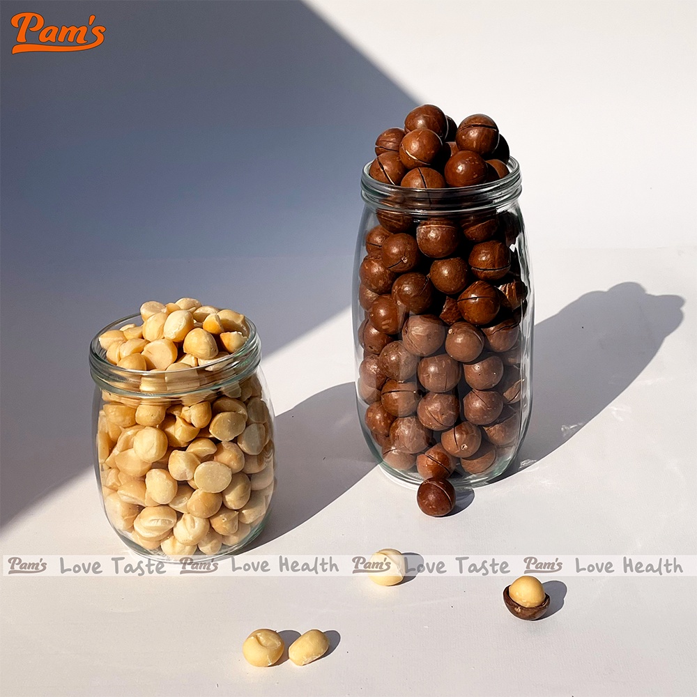 COMBO 2 Hộp Macca Nữ Hoàng Pams 250g - Nhân Mắc Ca Tách Sẵn Còn Vỏ, Giòn Ngọt Không Hôi Dầu