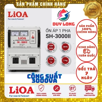 Ổn Áp Lioa 3000VA 150V - 250V...90V - 250V...50V - 250V...Ổn Định Điện 110V - 220V...THẾ HỆ MỚI...