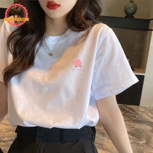 Áo thun nữ, áo phông nữ tay ngắn cổ tròn chất cotton co giãn 4 chiều ATN147