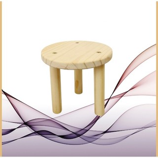 Kệ gỗ mini trang trí lọ hoa, Kệ Gỗ Thông 3 Chân bình nước chậu cây cảnh