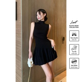 Set áo váy cổ lọ cao cấp LUST chất liệu dày dặn thiết kế đẹp - M40