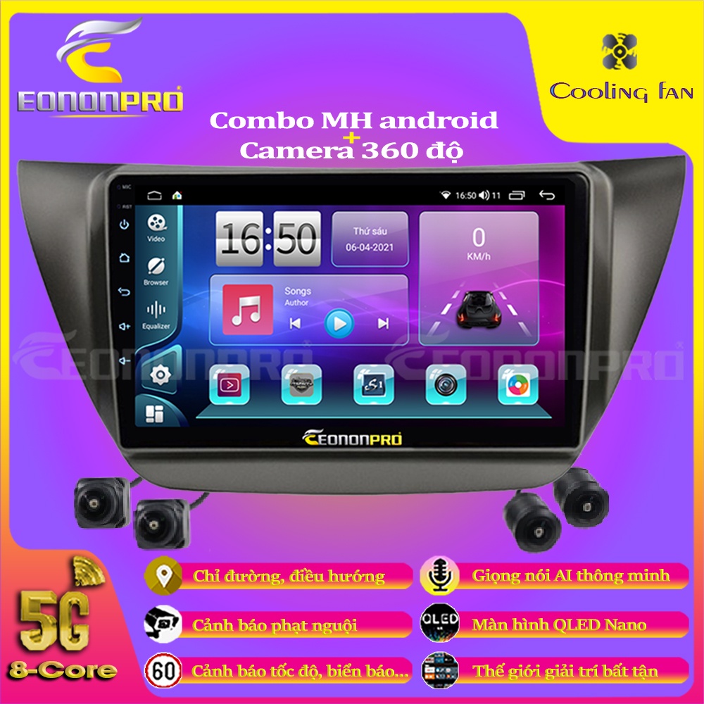 Màn Hình DVD Android + Camera 360 Độ V900 AIR - Xe Mitsubishi Lancer ...