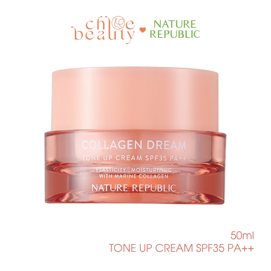 Kem dưỡng nâng tông NATURE REPUBLIC Collagen Dream Tone Up Cream SPF35 PA++ 50ml