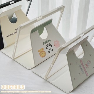 [Premium] Bao da Xoay iPad Cute Acrylic, phối màu pastel, in hoạ tiết & lưng chống ố cho iPad Gen 7 8 9, Air 456, Pro11