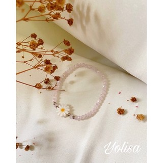 Vòng tay nữ hạt cườm pastel xinh xắn| Hoa Daisy | Phong cách Hàn Quốc