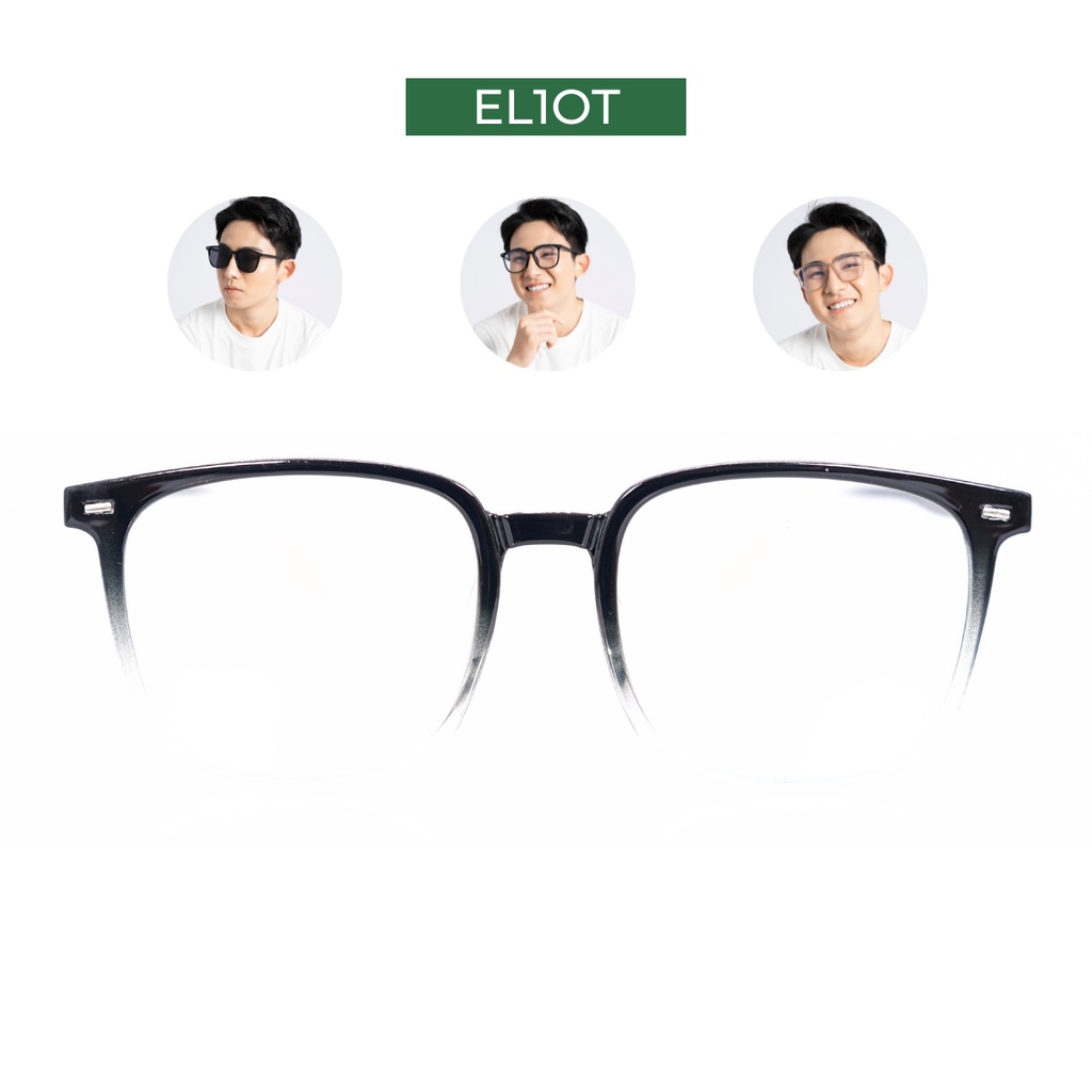 Gọng kính cận ELIOT Eyewear Ombre TR2101 mắt chống ánh sáng xanh có thể thay cận phù hợp cả nam và nữ