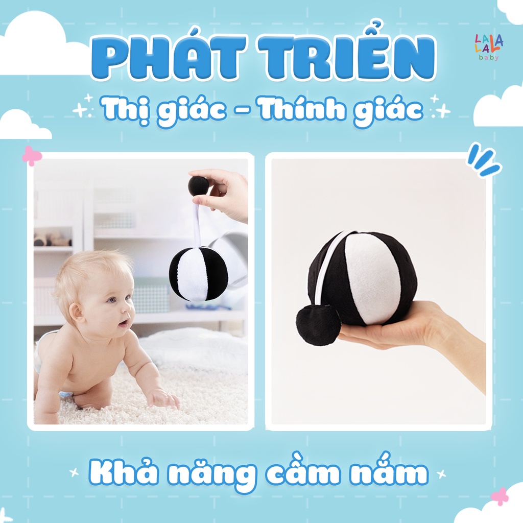Bóng vải cho bé đồ chơi cho bé  Lalala baby đồ chơi bóng vải xúc xắc kích thích thị giác