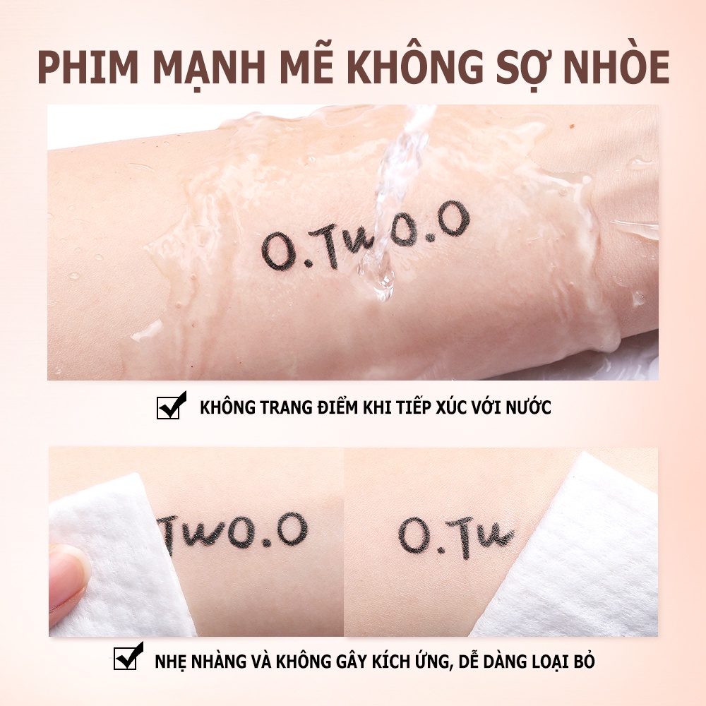Ảnh Set mỹ phẩm O.TWO.O mascara bút kẻ mắt dụng cụ kẹp bấm cong lông mi và bông tẩy trang 120g 3