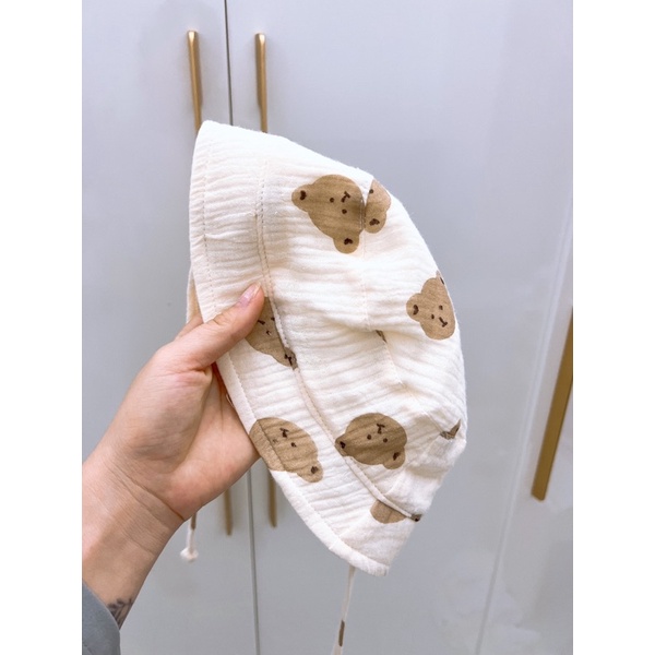 Bodysuit Kèm Mũ Xô Muslin Cho Bé Trai/ Bé Gái Siêu Hot Liena'S Closet