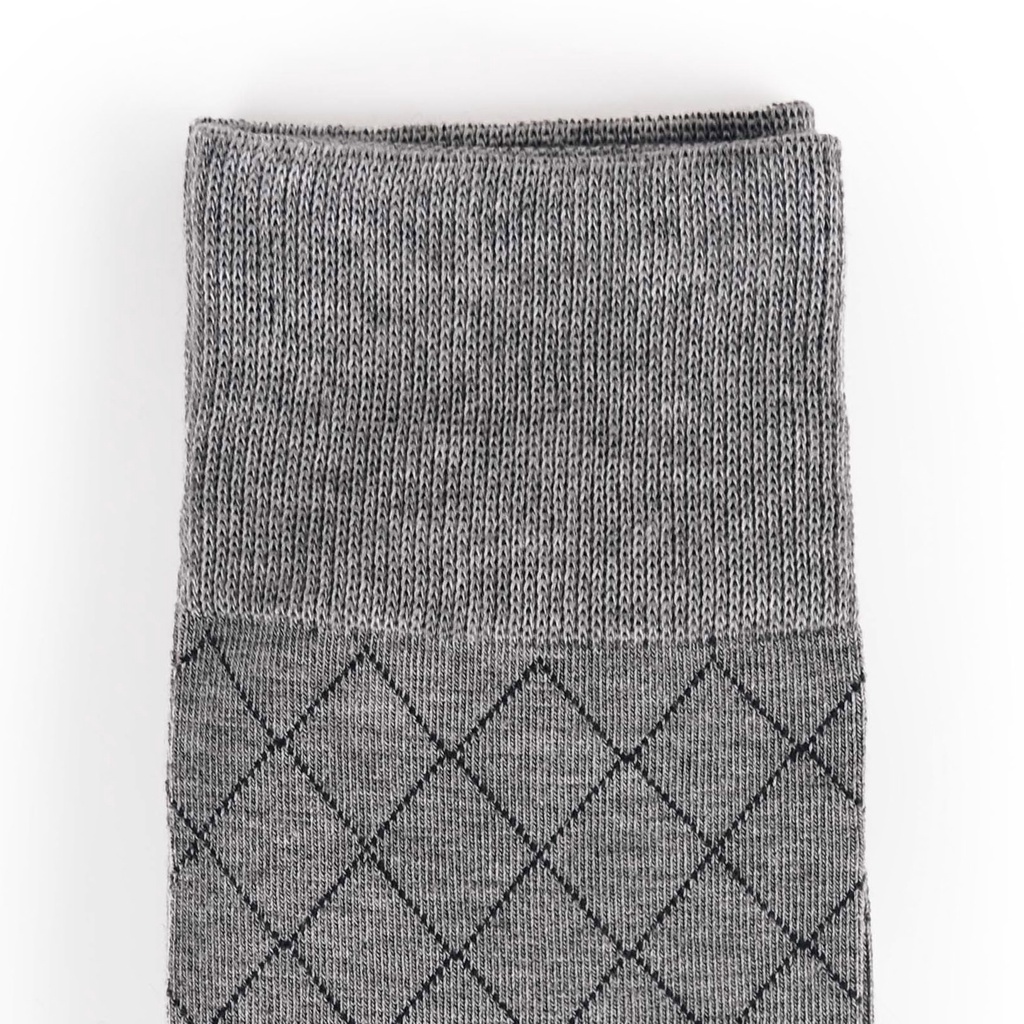 Ảnh Tất Cổ Cao Mang Giày Tây, Quả Trám 3 Màu - Cotton Co Giãn Thấm Hút Tốt - Thương Hiệu Be Classy 3