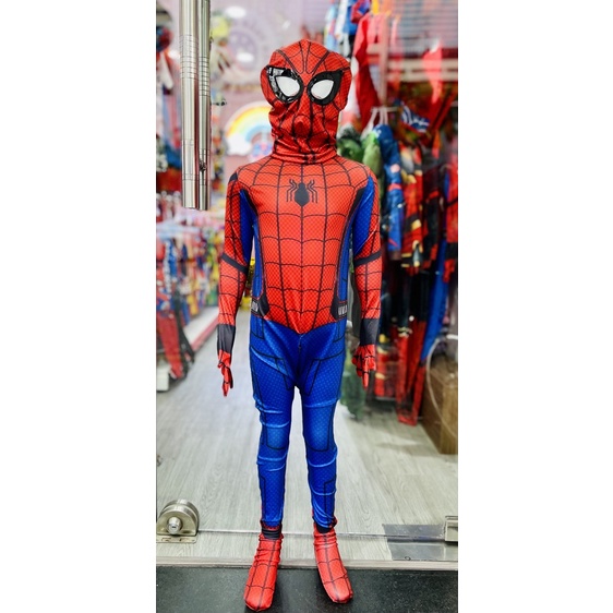 Bộ cosplay Spiderman liền cao cấp cho bé trai