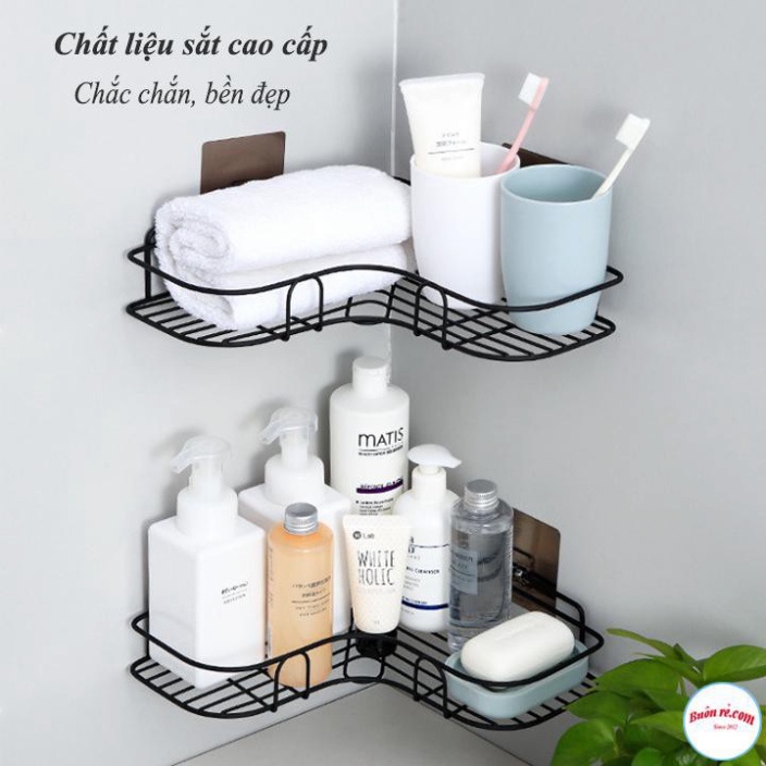 [ HỎA TỐC ] COMBO 1- 2 Kệ Góc Sắt góc tường Siêu Chắc - kệ đựng rất nhiều đồ phòng tắm siêu dính