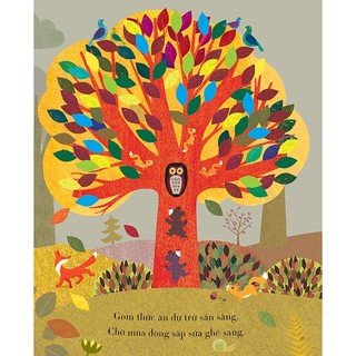 Sách tranh song ngữ Mùa đến,mùa đi - Cây - ehomebooks - Cho trẻ từ 0-6 tuổi