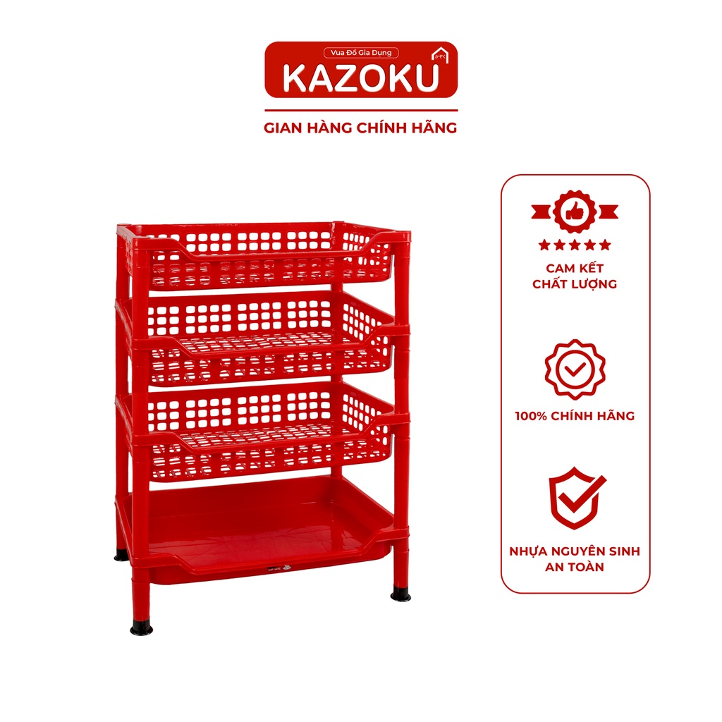 Kệ Chén LỚN, Kệ Bát Đĩa (Bao Gồm Mâm) - 52.5cm x 34.5cm - [KT] - Vua Đò Gia Dụng Kazoku