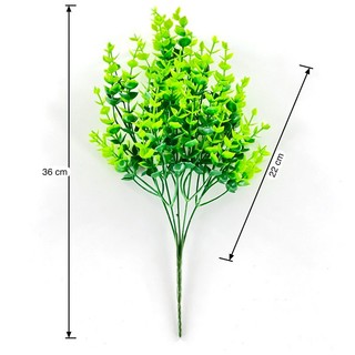 Cành cỏ tai chuột nhựa 5 nhánh 30cm trang trí nhà cửa, cắm chậu cây xanh, decor hàng rào