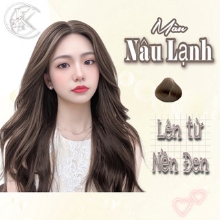 Thuốc Nhuộm Tóc Màu Nâu Lạnh - Lên Từ Nền Đen Không Tẩy 100g | Khanh.Color
