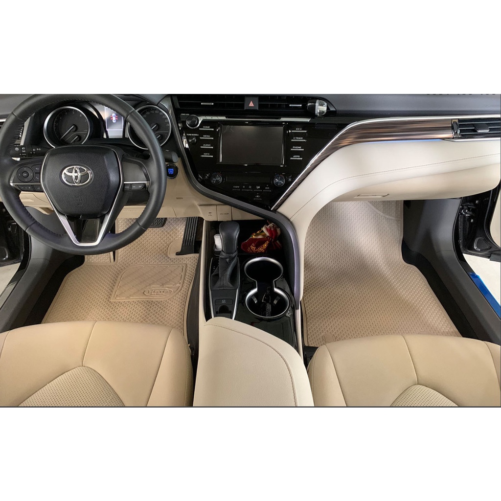 Thảm lót sàn ô tô cho xe Toyota Camry (2019-2024) - PHIÊN BẢN PRO - Không ẩm mốc, Không thấm nước, Không mùi