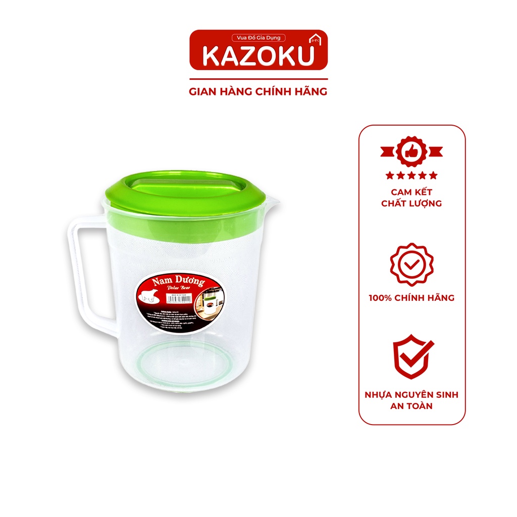 Ca đựng nước, Ca nhựa, Ca nước cao cấp, Ca uống nước trong suốt 1 Lít/ 1.5 Lít/ 2 Lít/ 2.5 Lít  [CN]