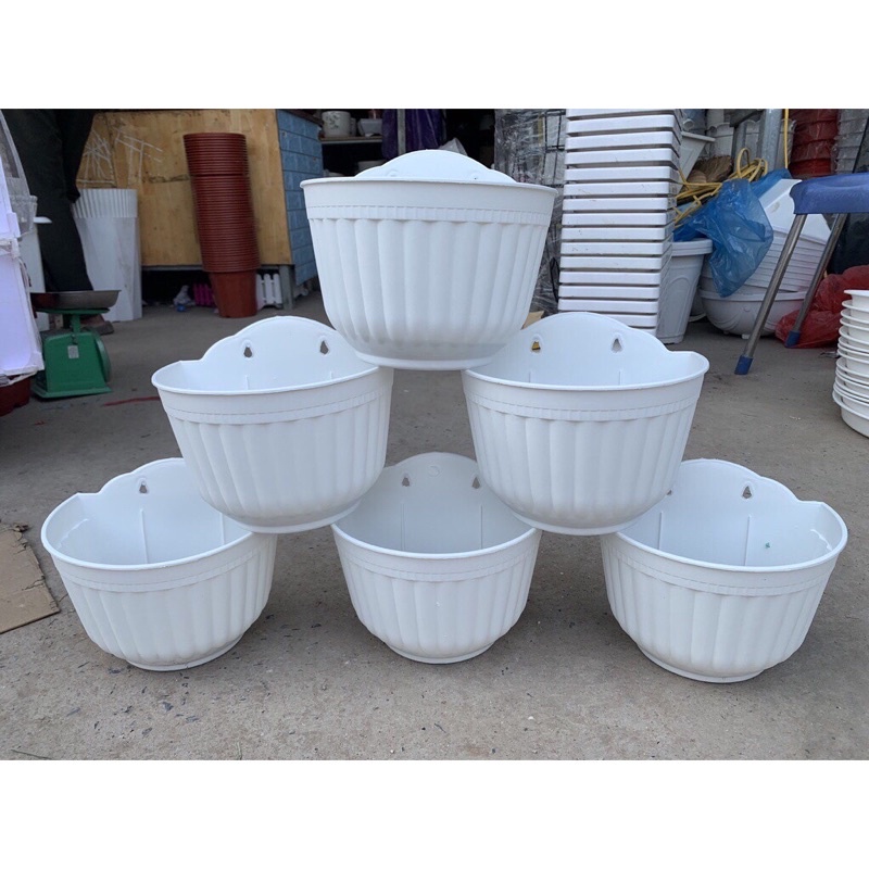 chậu ốp tường vân sọc hàng dày đẹp và có sẵn kho có nhiều màu