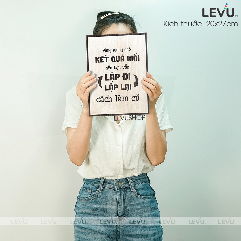 Tranh treo tường câu nói nổi tiếng thay đổi cuộc sống LEVU038
