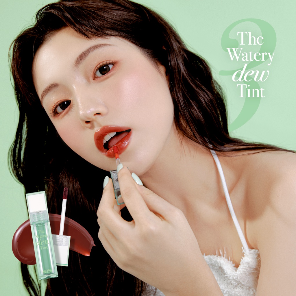 [New – Season 3] Son Tint Bóng, Lâu Trôi Cho Đôi Môi Ẩm Mịn Hàn Quốc Merzy The Watery Dew Tint 4g