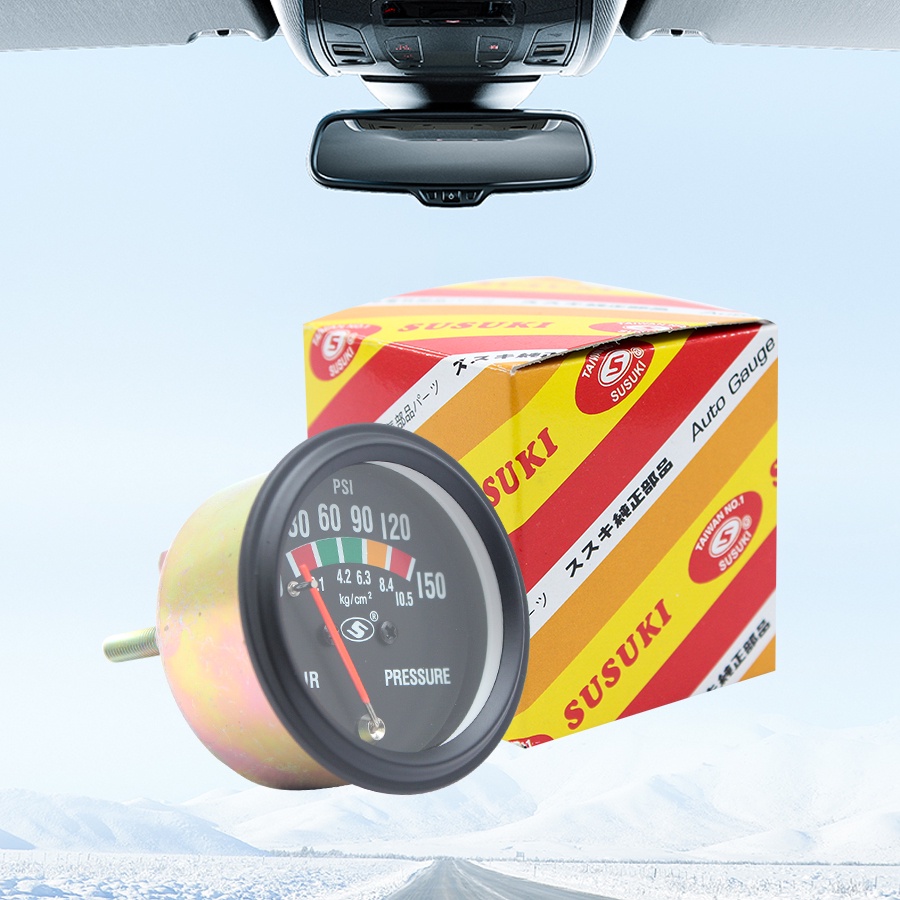 Đồng Hồ Đo Áp Suất Máy Nén Khí CIND Susuki IG52-AP-25-150 150psi
