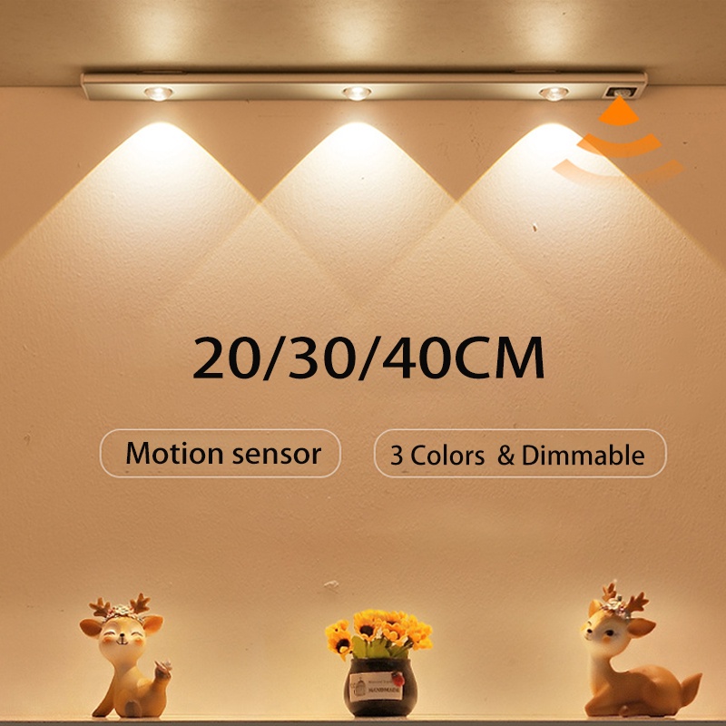 Đèn Cảm Biến,Đèn Led Cảm Trí,Chuyển Động Không Dây Thông Minh Dèn ngủ 10/20/30/40/50cm -Gắn Cầu Thang/NhPhòng Ngủ/à Vệ Sinh/Tủ Quần Áo/Bếp/Chiếu sáng nhà