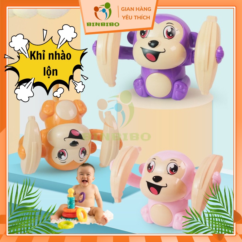 Đồ Chơi Khỉ Nhào Lộn Giải Trí Cho Trẻ Sơ Sinh Và Trẻ Nhỏ - Khỉ Con Nhào Lộn Đáng Yêu - Binbibo