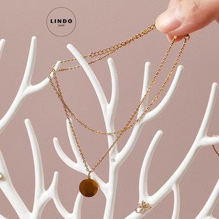 Kệ Treo Trang Sức Hình Hươu LINDO - Kệ Treo Khuyên Tai, Bông Tai, Dây Chuyền, Nhẫn, Phụ Kiện, Nhỏ, Gọn, Tiện Dụng