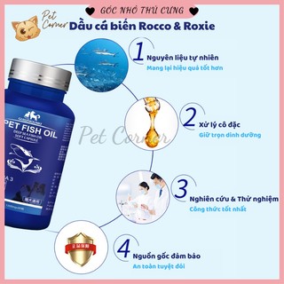 [CHÍNH HÃNG] Viên dầu cá cho chó mèo Pet Fish Oil, bổ sung Omega 3, tăng sức đề kháng và dưỡng lông