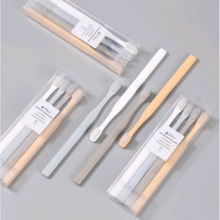 Combo 2 Set bàn chải MUJI đánh răng lông mịn công nghệ Nhật Bản- 2 Set Tổng 8 Bàn Chải