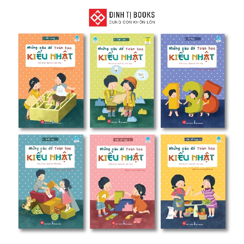Sách - Những câu đố toán học kiểu Nhật (6 cuốn) - Rèn luyện khả năng tư duy cho bé