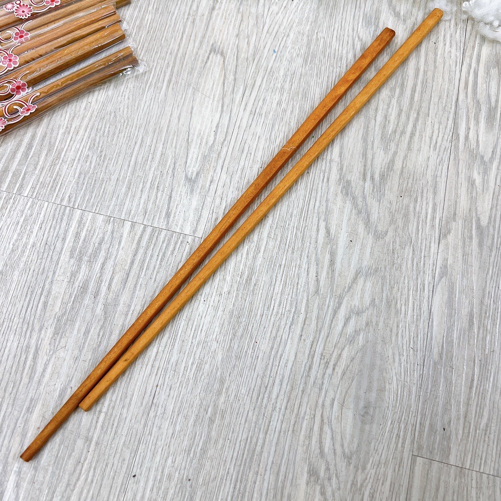 Bộ đũa gỗ dài chiên xào thức ăn chống bỏng tiện loại -( Đũa xào Phong Lan)