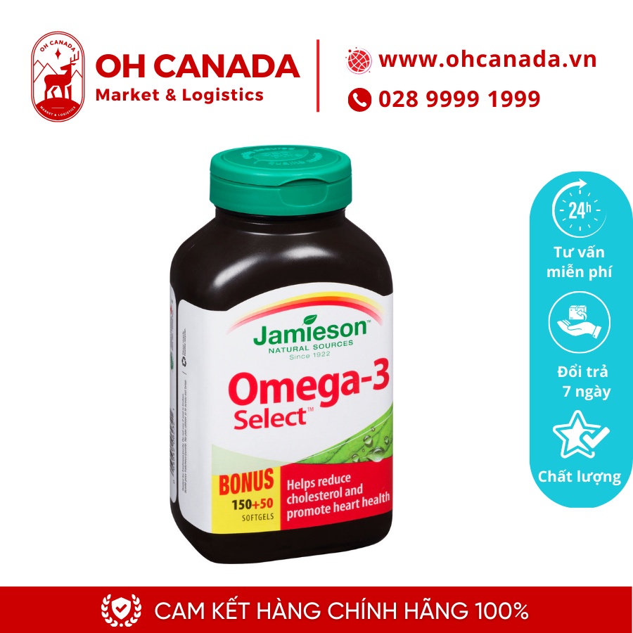 Jamieson Omega3 Select, 1000mg, 200 viên Shopee Việt Nam