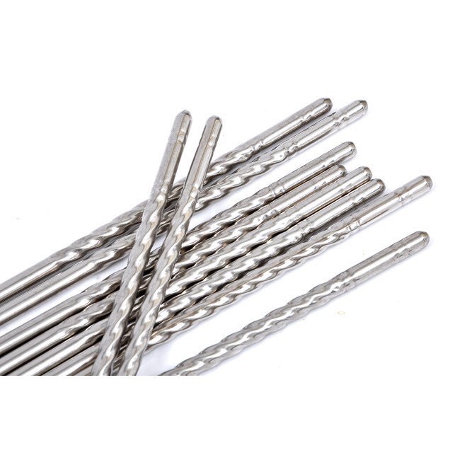 Bộ 5 đôi Đũa inox xoắn ăn cơm tiện lợi siêu rẻ