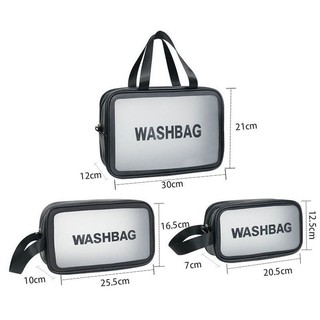 Túi đựng đồ trang điểm đồ cá nhân chống nước Túi Cốp Đựng Mỹ Phẩm WASHBAG 3 size 3 màu, Cốp Trang Điểm Dạng Túi Xách Tay