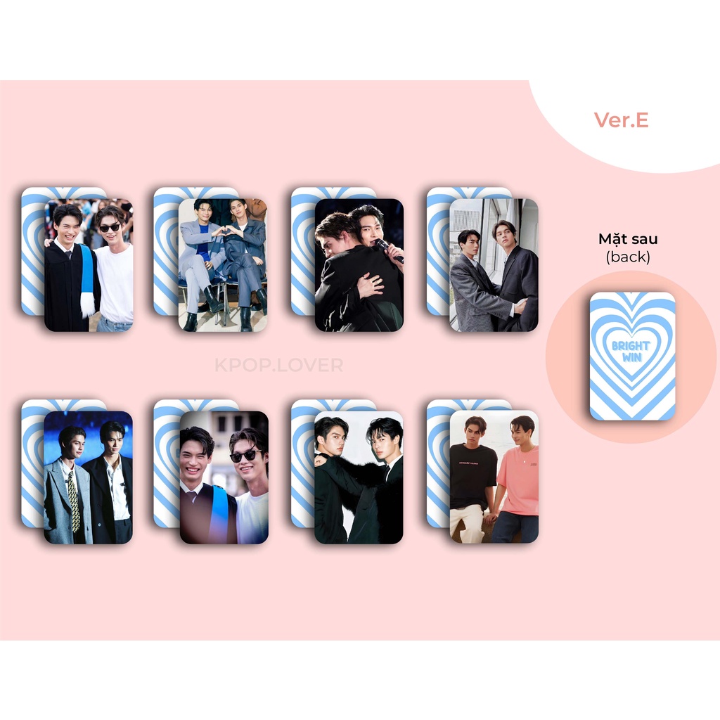 SET 8 CARD BRIGHTWIN ( Bright Vachirawit và Win Metawin) | Shopee