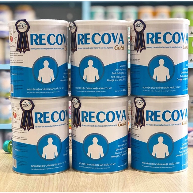 Sữa Recova Gold Cho Bệnh Nhân Ung Thư Dinh Dưỡng Cho Bệnh Nhân Ung Thư, Người Ăn Uống Kém, Hương Vị Dễ Dùng (Hộp 400G)