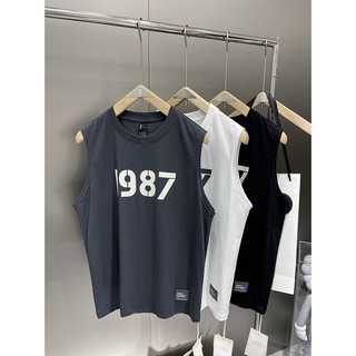 Áo Tank Top Nam Nữ 1987 Fom Rộng Rẻ Đẹp, Chất Cotton Co Dãn 4 Chiều Thấm Hút Mồ Hôi Tốt
