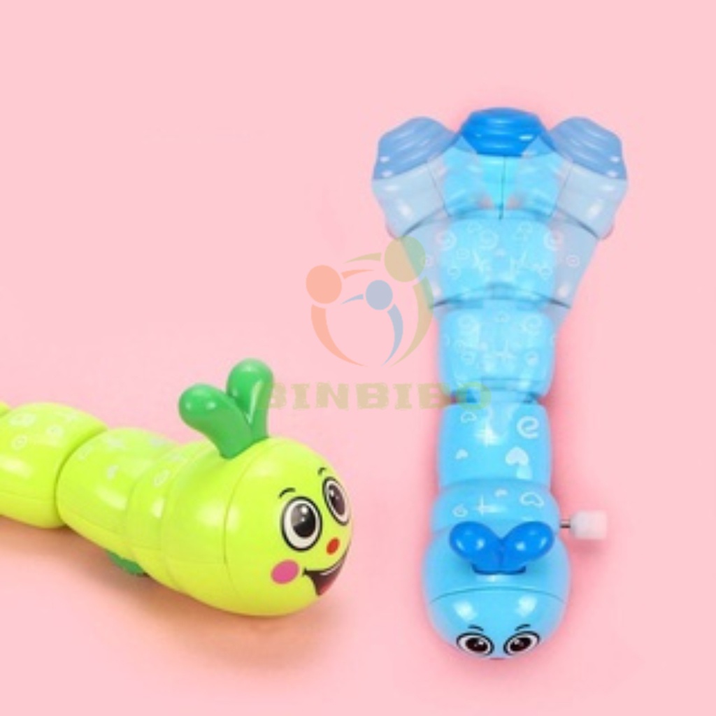 Đồ chơi con sâu vặn cót chạy đà cực dễ thương cho bé - Binbibo