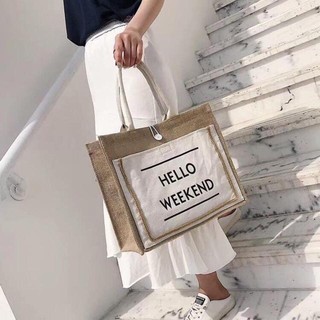 Túi Cói Đi Biển Đi Du Lịch Cao Cấp Mẫu Mới Siêu Hot