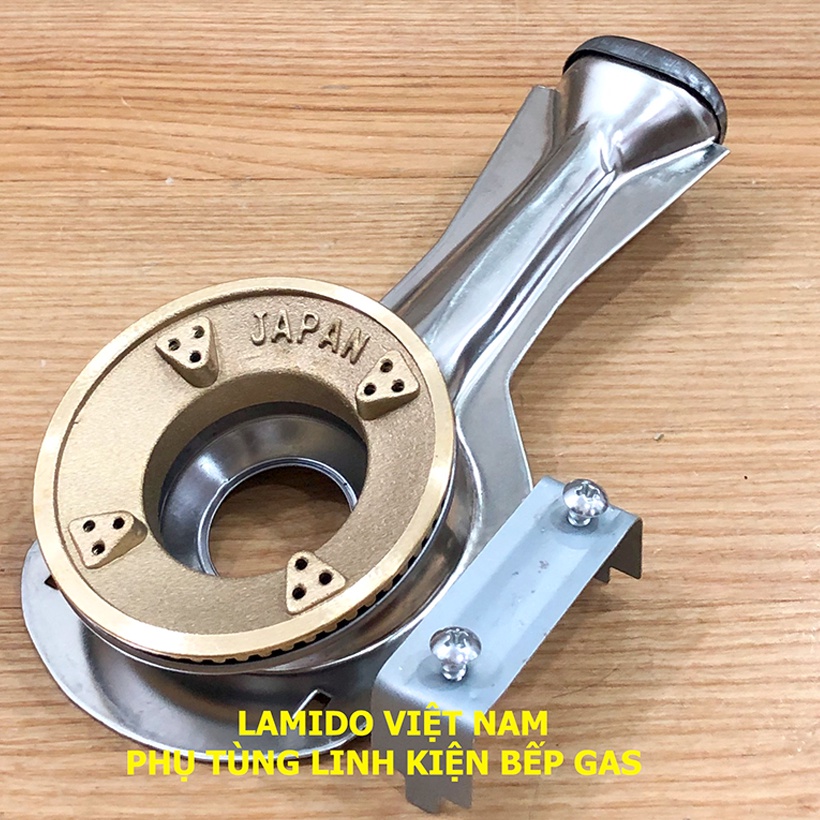 Điếu inox bếp gas + Họng Đầu Đốt chia lửa Sen đồng 78 JAPAN - ( Kèm ...