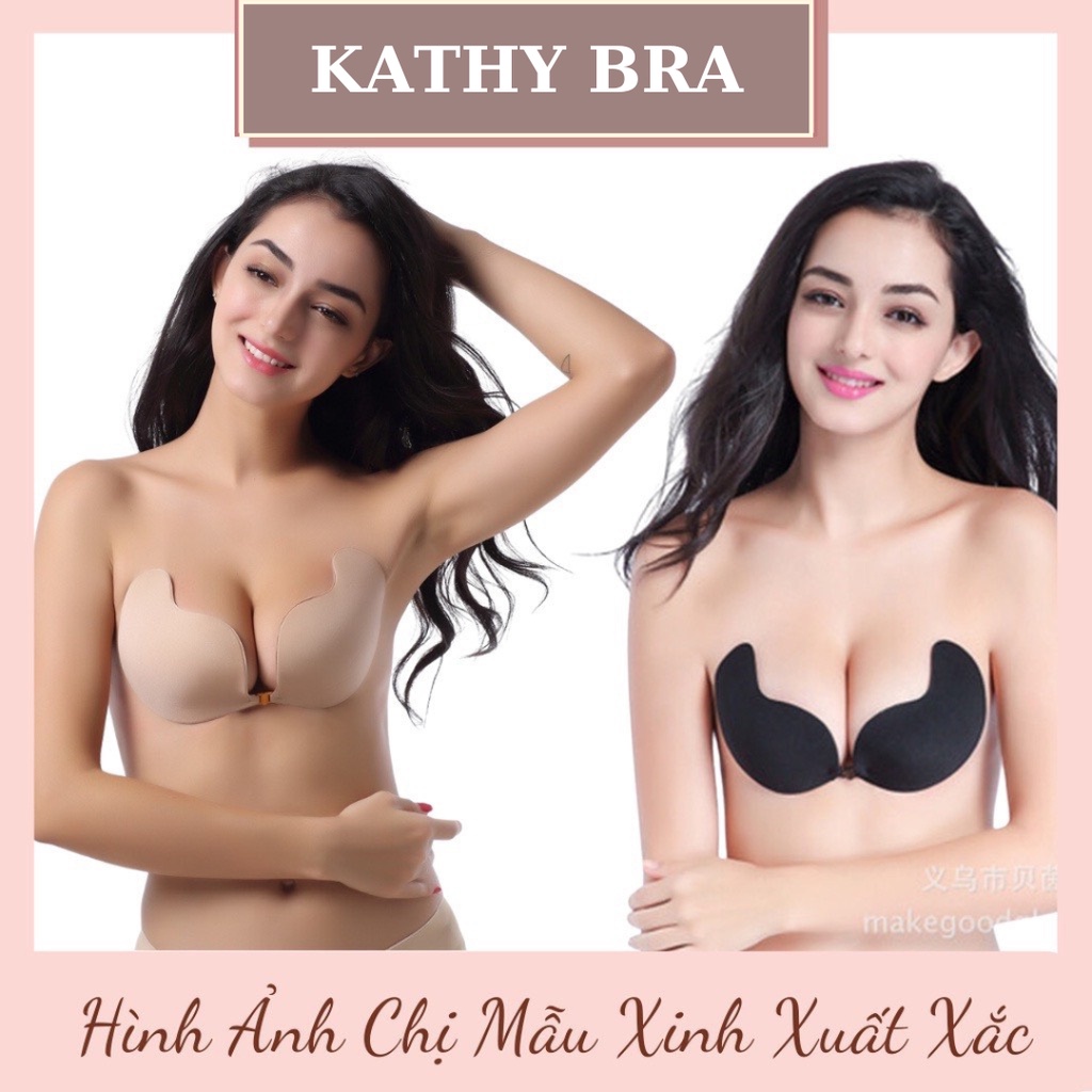 D10 [LOẠI 1] Áo Bra Dán Ngực KATHY BRA Chất Silicon Cài Trước Kèm Dây Trong Nâng Ngực Kèm Dây Trong | BigBuy360 - bigbuy360.vn