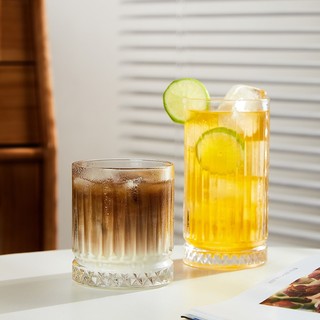 Bộ 6 Ly thuỷ tinh 210ml 350ml 445ml, cốc thủy tinh chịu nhiệt uống cafe muối, latte, soda, nước ép