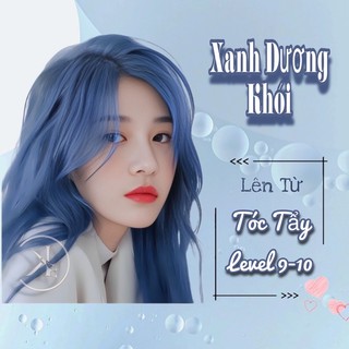 Thuốc nhuộm tóc màu Xanh Dương Khói lên từ nền tóc tẩy level 9-10 100mg | Khanh.Color